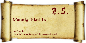Némedy Stella névjegykártya